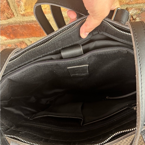 New Montana Hudson Vintage Eva Leather Zip Tote 17" - Picture 2 of 2